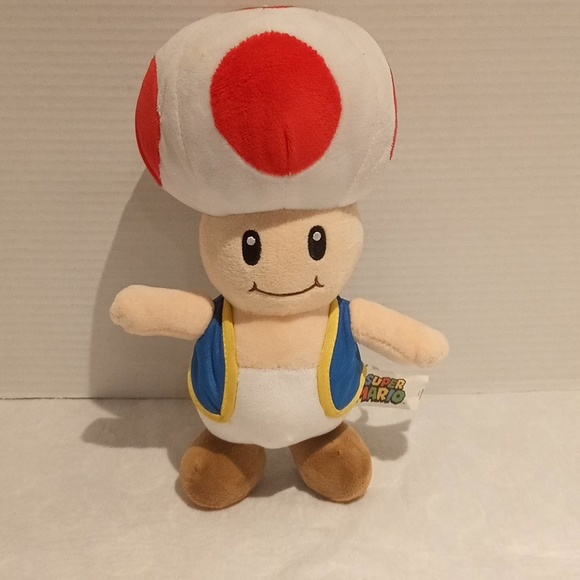 Super Mario Toad Plush (T6) - Picture 1 of 7